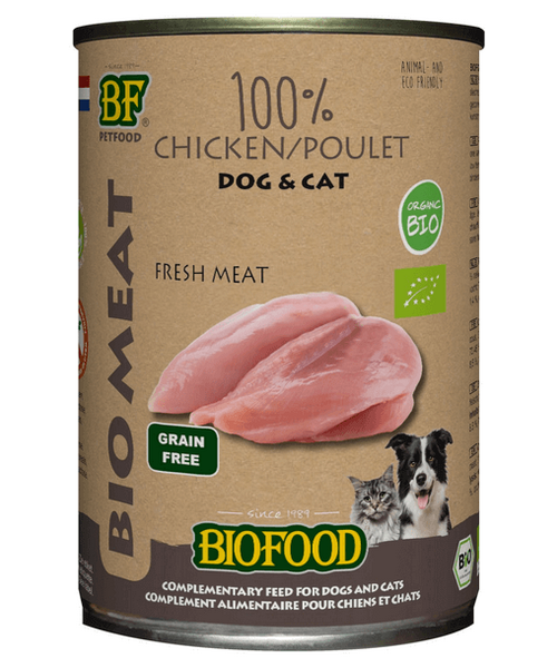 Biofood Organic 100% Kippenvlees (12 x 400g)