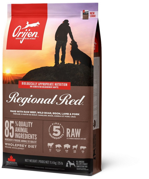 Orijen Whole Prey Regional Red Dog 11,4 kg (rijk aan eiwitten)