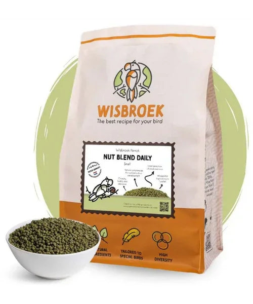 Wisbroek Parrot Nut Blend Daily Small - Onlinedierenwereld