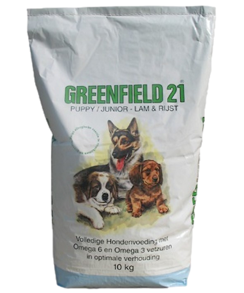 Greenfield 21 Puppy/Junior Lam & Rijst (geschikt voor alle honden)