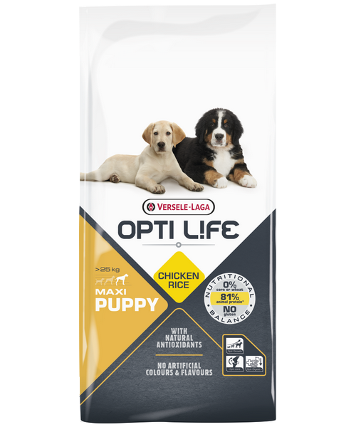 Opti Life Puppy Maxi (op basis van Kip & Rijst)