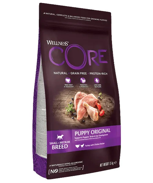 Wellness CORE Puppy Original Kalkoen met Kip - Onlinedierenwereld