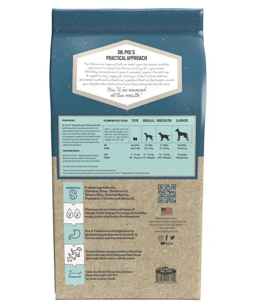 Dr. Pol High Energy Kip (voor actieve honden en Puppy's) - Onlinedierenwereld