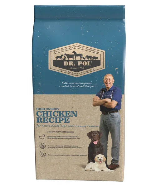 Dr. Pol High Energy Kip (voor actieve honden en Puppy's) - Onlinedierenwereld