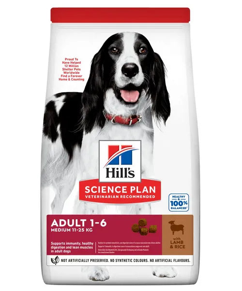 Hill's Adult Medium Lam en Rijst - Onlinedierenwereld