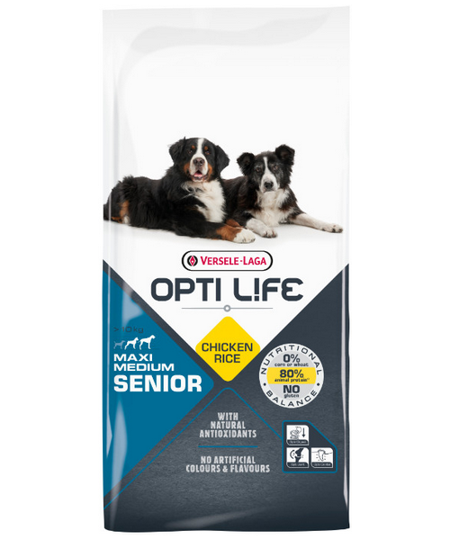 Opti Life Senior Medium &amp; Maxi (op basis van Kip &amp; Rijst)