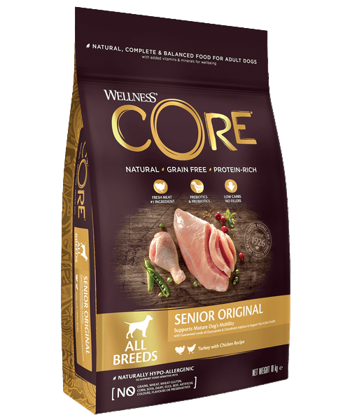 Wellness CORE Senior Original Kalkoen met Kip (10 kg) - Onlinedierenwereld