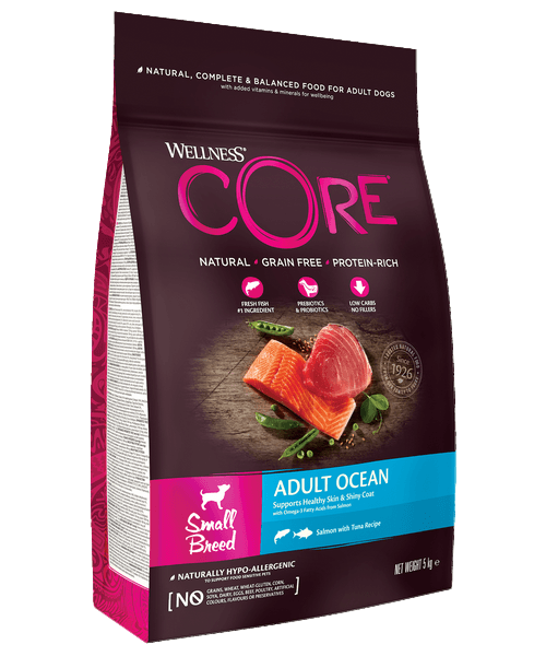 Wellness CORE Small Breed Adult Ocean Zalm met Tonijn - Onlinedierenwereld