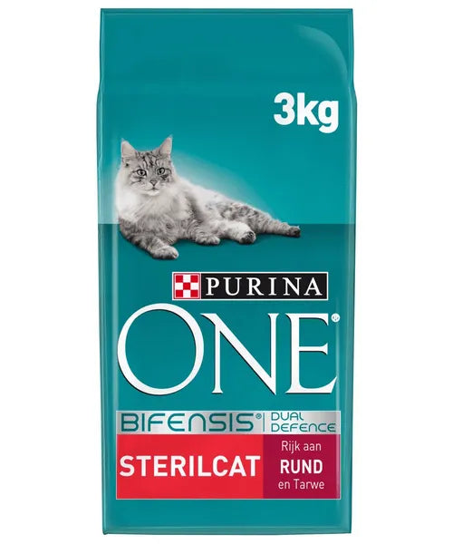 Purina One Sterilcat Rund met Tarwe 3 kg (met Bifensis)