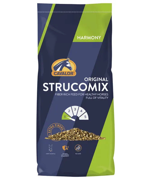 Cavalor Strucomix Orginal (vezelrijke muesli voor gezonde en vitale paarden) - Onlinedierenwereld