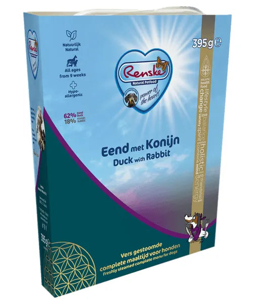Renske Vers Eend/Konijn Adult (Complete maaltijd Glutenvrij) - Onlinedierenwereld