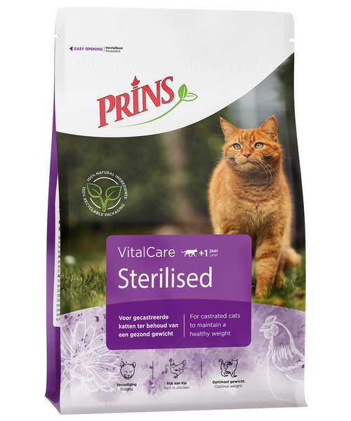 Prins VitalCare Sterilised 1,5 kg (voor gesteriliseerde en gecastreerde Katten)