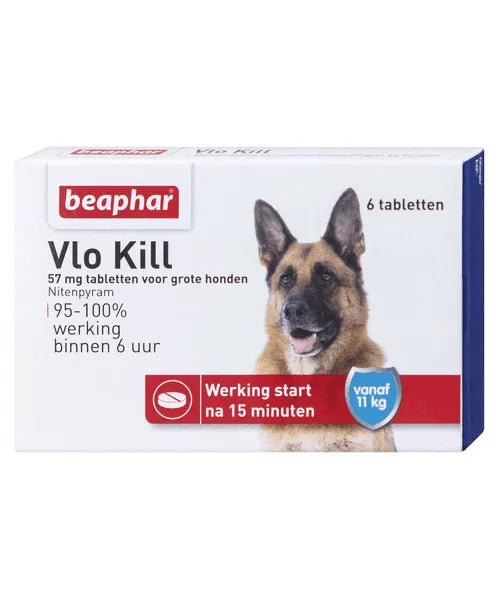 Beaphar Vlo Kill hond (doodt razendsnel vlooien) - Onlinedierenwereld