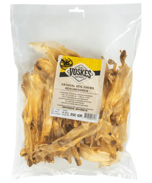Voskes Konijnenoren (100% natuurlijke kauwsnack)