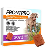 Frontpro Kauwtablet Hond XL Vlooien/Tekenpil - Onlinedierenwereld