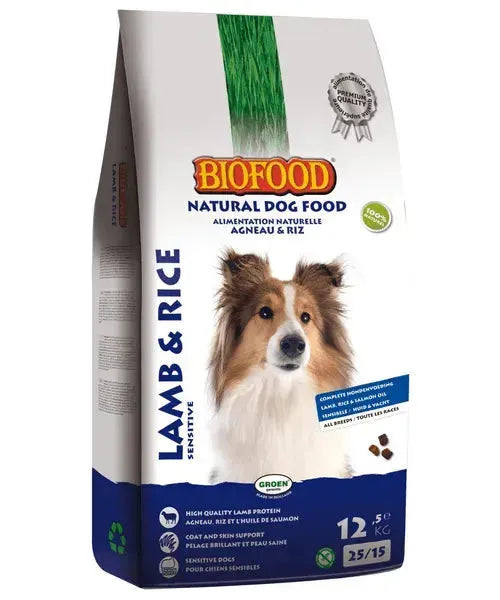 Biofood Lam en Rijst (12,5 kg) - Onlinedierenwereld