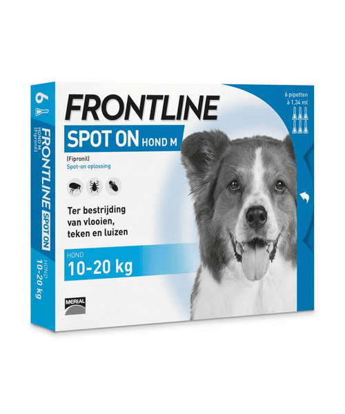 Frontline Spot On 2 Medium Hond (4 pip) - Onlinedierenwereld