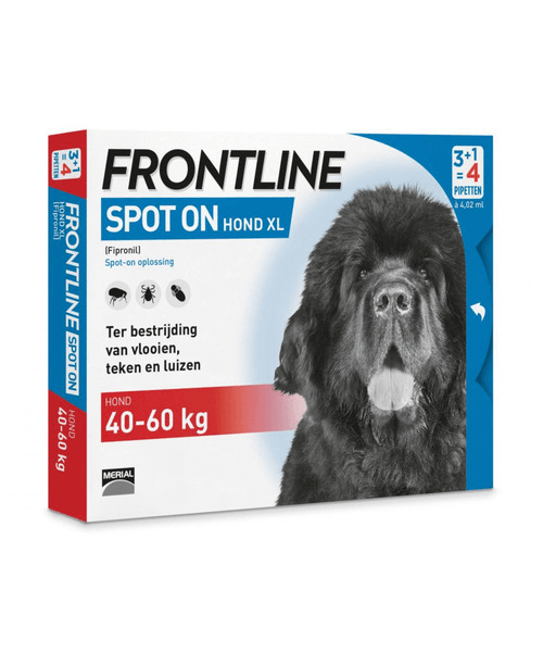 Frontline Spot On 4 XLarge hond (4 pip) - Onlinedierenwereld