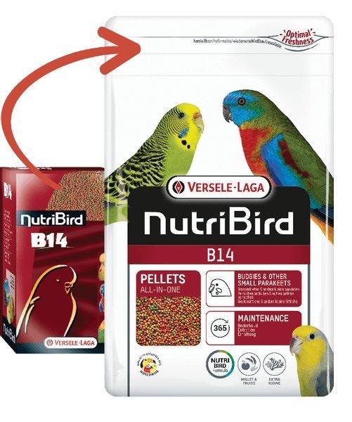 NutriBird B14 Onderhoudsvoer voor Grasparkieten en andere Kleine parkieten - Onlinedierenwereld