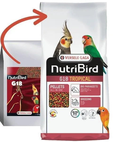 Nutribird G18 Tropical Kweekvoer - Onlinedierenwereld