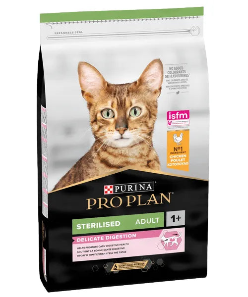 Pro Plan Sterilised Adult Delicate Digestion Kip (10 kg) - Onlinedierenwereld