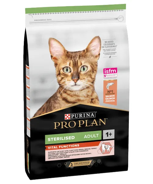 Purina Pro Plan Sterilised Adult Vital Functions Zalm (10 kg) - Onlinedierenwereld
