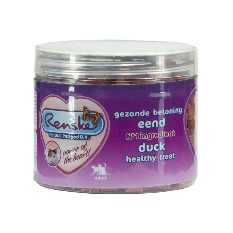Renske Kat beloning hartjes Eend (6 x 100g) - Onlinedierenwereld