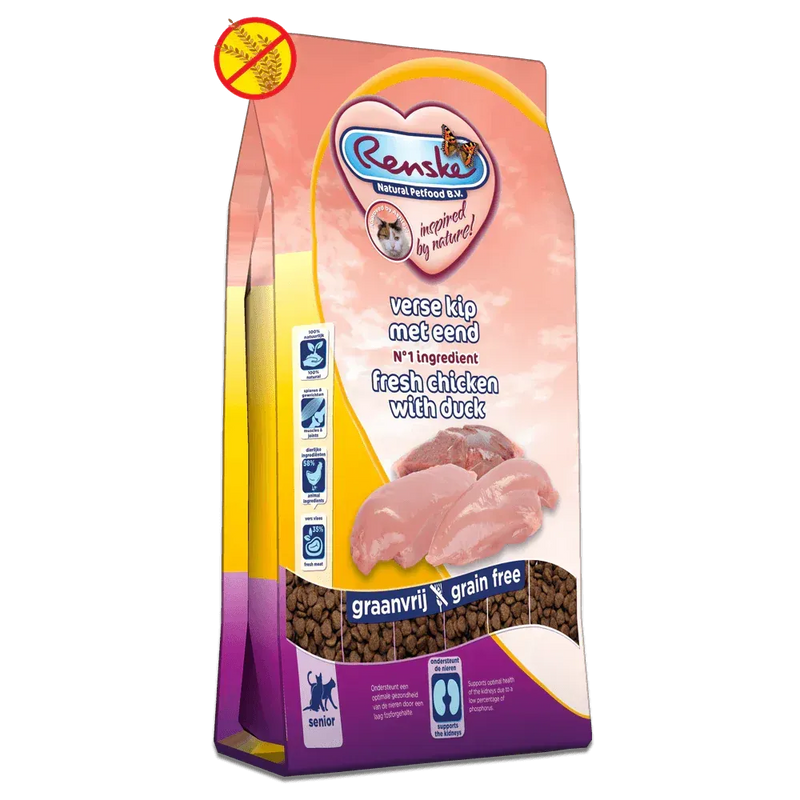 Renske Kat Senior verse Kip/Eend (6 kg) - Onlinedierenwereld