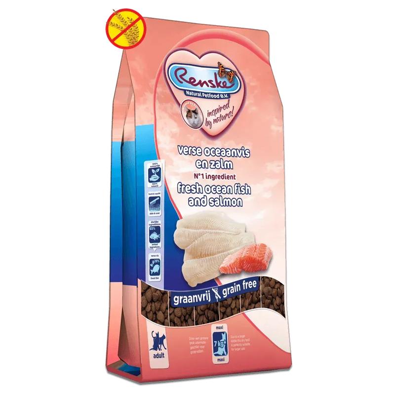 Renske Kat Verse oceaanvis en zalm (maxibrok) (6 kg) - Onlinedierenwereld