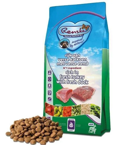 Renske Super Premium Adult Eend en Kalkoen - Onlinedierenwereld