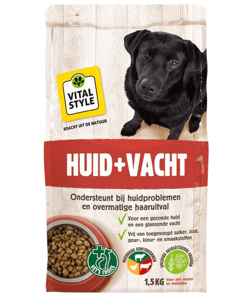 VITALstyle Huid en Vacht Hond 1,5 kg - Onlinedierenwereld.nl