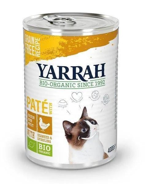 Yarrah Pate Kip met Spirulina en Zeewier (6 x 400g) - Onlinedierenwereld